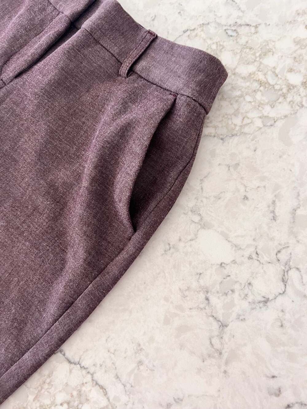 Express Editor Mid-Rise Bootcut Heathered Dress Pants Size 2R - Picture 8 of 11